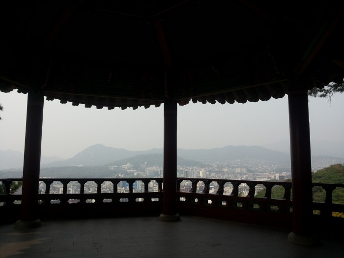 Seoul skyline @ Naksan Fortress